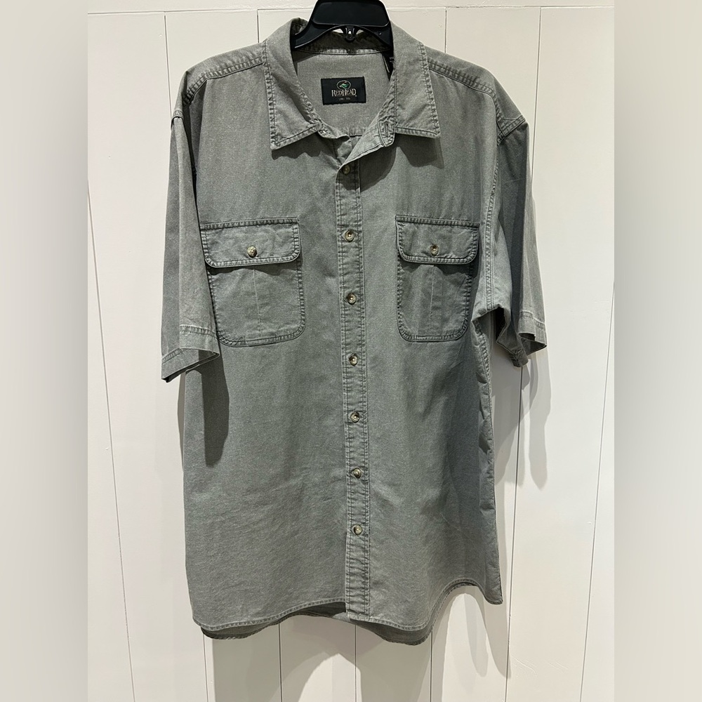 Redhead Men’s Short Sleeve Button up Shirt Size 2XLT